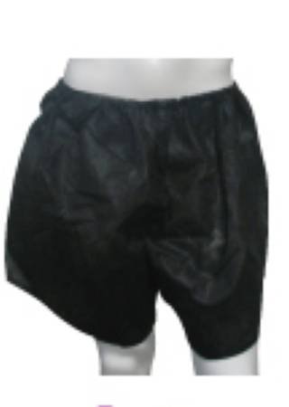 Shorts Exam Reflections™ Large / X-Large Black Spunbond Polypropylene Adult Disposable by Dukal Corporation  ID 900532